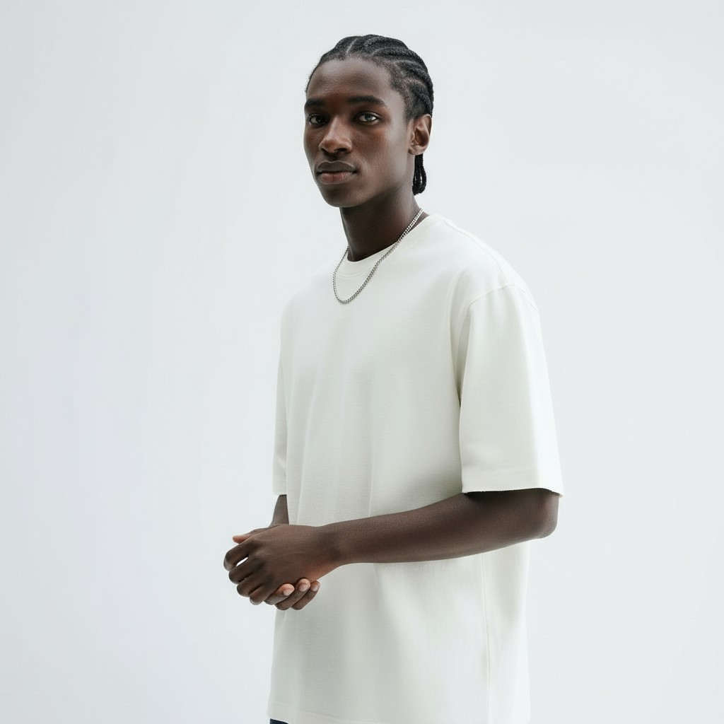 Baggy White Tee - Image 4